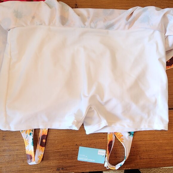 Summer Mae Women's Floral Swim Dress Tummy Control One Piece Swimsuit XXL NWT - Picture 6 of 10